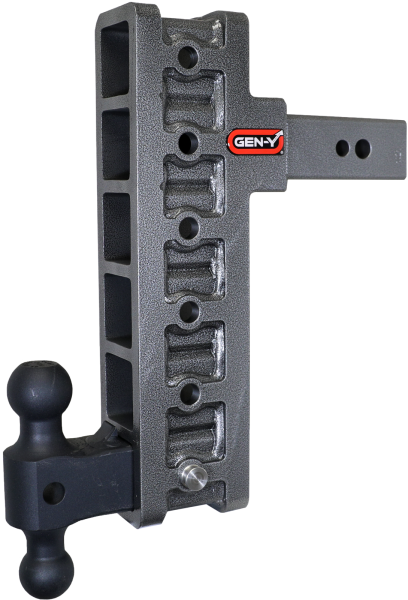 Gen Y Hitch - Mega Duty 2.5 Inch Offset Shank 3 Inch Rise, 12 Inch Drop 3.5K TW 32K Hitch & GH-0161 Dual-Ball Gen Y Hitch