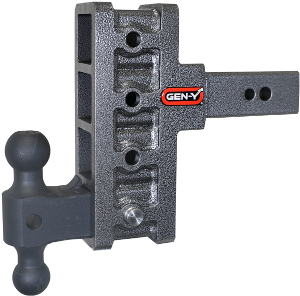 Gen Y Hitch - Mega Duty 2.5 Inch Offset Shank 3 Inch rise, 6 Inch Drop 3.5K TW 32K Hitch & GH-0161 Dual-Ball Gen Y Hitch