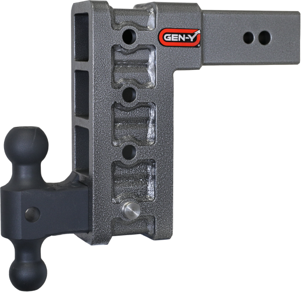 Gen Y Hitch - Mega Duty 3 Inch Shank 9 Inch Drop 3.5K TW 32K Hitch & GH-0161 Dual-Ball Gen Y Hitch