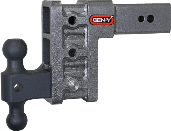 Gen Y Hitch - Mega Duty 3 Inch Shank 6 Inch Drop 3.5K TW 32K Hitch & GH-0161 Dual-Ball Gen Y Hitch