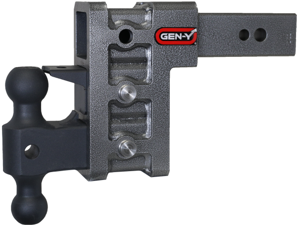 Gen Y Hitch - Mega Duty 2.5 Inch Shank 6 Inch Drop 3.5K TW 32K Hitch & GH-0161 Dual-Ball & GH-0162 Pintle Lock Gen Y Hitch