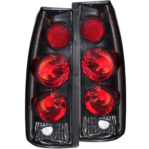 ANZO USA - Tail Light Set Dark Smoke Lens 3D Style Pair Chevy/GMC/Cadillac Trucks/SUVs 1988-2000 ANZO USA