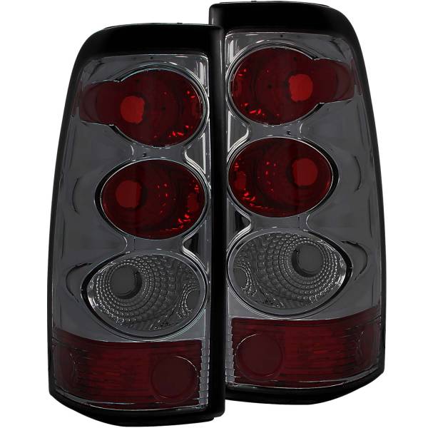 ANZO USA - Tail Light Set Smoke Lens Pair Does Not Fit 3500 Series Or Stepside Models Chevrolet Silverado 1500/1500 HD/2500 HD/3500 2003-2007, 2500 2003-2006 ANZO USA