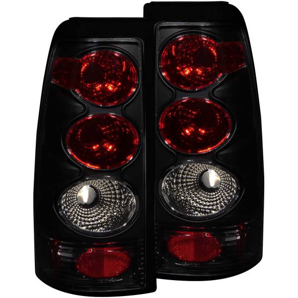 ANZO USA - Tail Light Set Dark Smoke Lens Pair Does Not Fit 3500 Series Or Stepside Models Chevrolet Silverado 1500/2500 1999-2002, 1500 HD/2500 HD/3500 2001-2002, GMC Sierra 1500 1999-2007, 1500 HD/2500 HD 2001-2007, 2500 1999-2004 ANZO USA