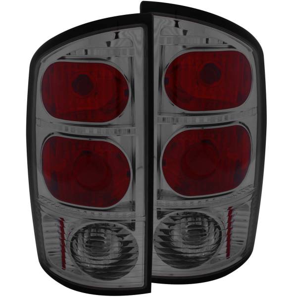 ANZO USA - Tail Light Set Smoke Lens Pair Dodge Ram 1500 2002-2006, 2500/3500 2003-2006 ANZO USA