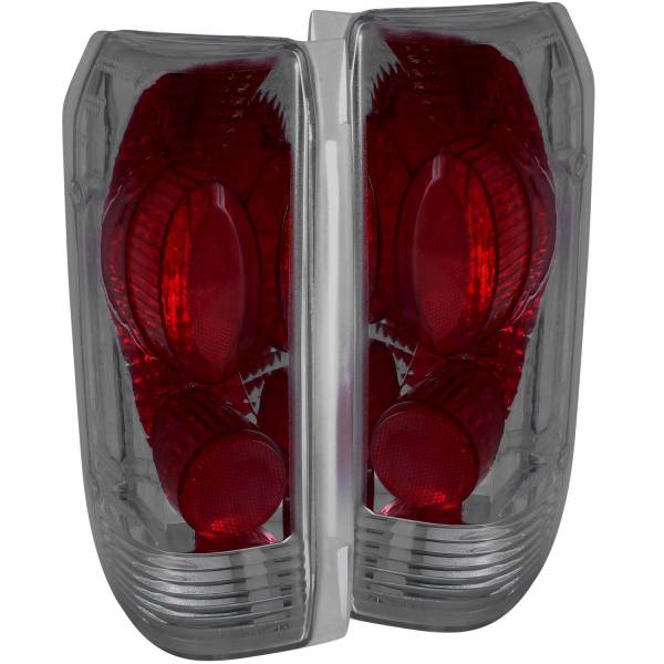 ANZO USA - Tail Light Set Smoke Lens Pair Does Not Fit F-250 Light Duty Models Ford Bronco 1992-1996, Ford F-150/F-250/F-350 1989-1996, Ford F-250 HD 1997 ANZO USA