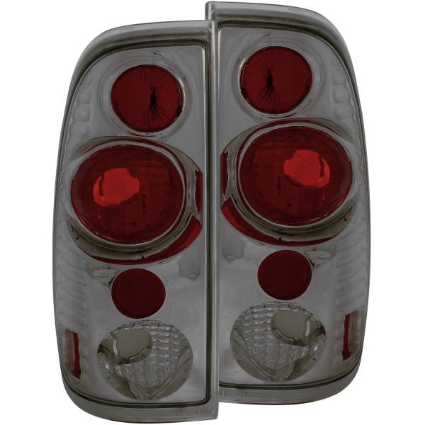 ANZO USA - Tail Light Set Smoke Lens G2 Pair Does Not Fit Super Crew Models Ford F-150 1997-2003, Ford F-150 Heritage 2004, Ford F-250 1997-1999, Ford F-250/F-350 Super Duty 1999-2007 ANZO USA