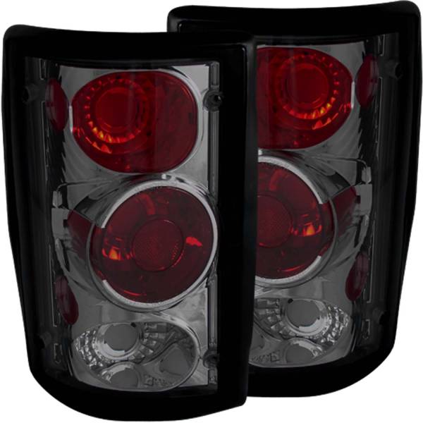 ANZO USA - Tail Light Set Smoke Lens Pair This Is A 3 Bulb Housing Ford Trucks/SUVs 1995-2006 ANZO USA