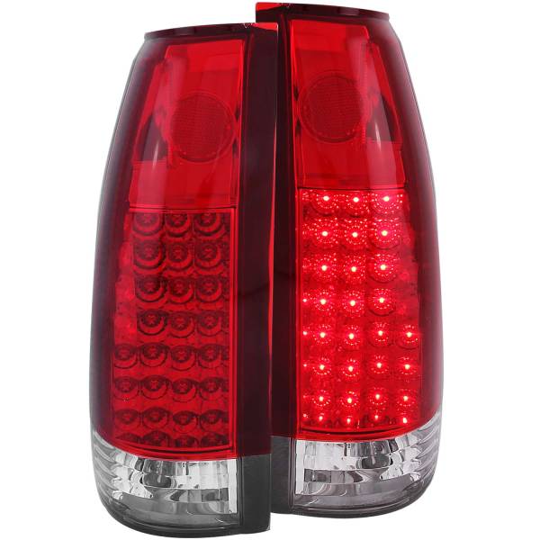 ANZO USA - Tail Light Set LED Red/Clear Lens G2 Pair Chevy/GMC/Cadillac Trucks/SUVs 1988-2000 ANZO USA