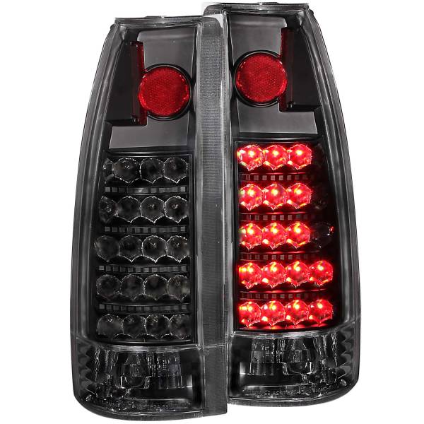 ANZO USA - Tail Light Set LED Clear Lens Black Housing Pair Chevy/GMC/Cadillac Trucks/SUVs 1988-2000 ANZO USA