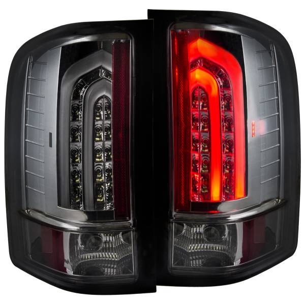 ANZO USA - Tail Light Set LED Smoke Lens G2 Pair Chevrolet Silverado 1500 2007-2013, 2500 HD/3500 HD 2007-2014, 3500 2007 ANZO USA