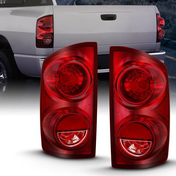 ANZO USA - Tail Light Set Red Lens (Oe) Dodge Ram 1500/2500/3500 2007-2008 ANZO USA