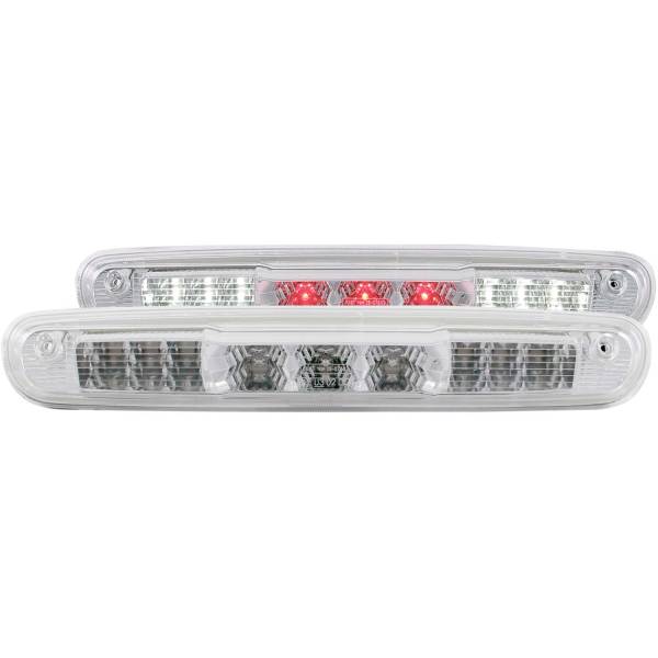 ANZO USA - Center High Mount Stop Light LED Clear Lens Chrome Housing B-Series Silverado/Sierra 1500 2007-2013, Silverado 2500 HD/Sierra 2500 HD/3500 HD/Sierra 3500 HD 2007-2014 ANZO USA