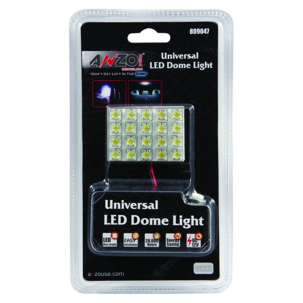 ANZO USA - Dome Light Bulb LED Universal 1.25 Inch X 1.5 Inch Includes 20 LEDS ANZO USA