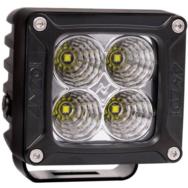 ANZO USA - Rugged Vision Off Road LED Flood Light 3 Inch X 3 Inch High Power W/Harness 20W / 1500 Raw Lumen Output ANZO USA