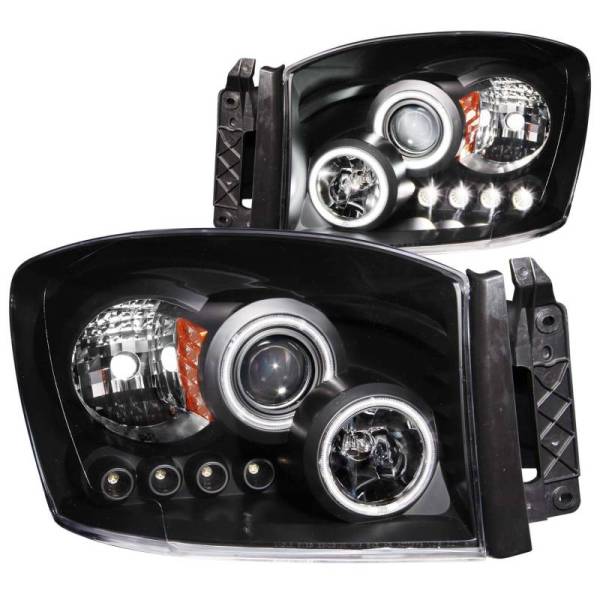 ANZO USA - ANZO USA Projector Headlight Set w/Halo 111104