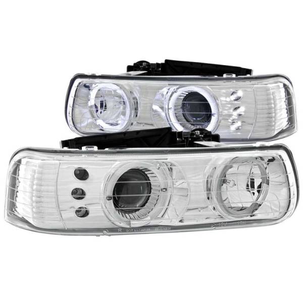 ANZO USA - ANZO USA Projector Headlight Set w/Halo 111190