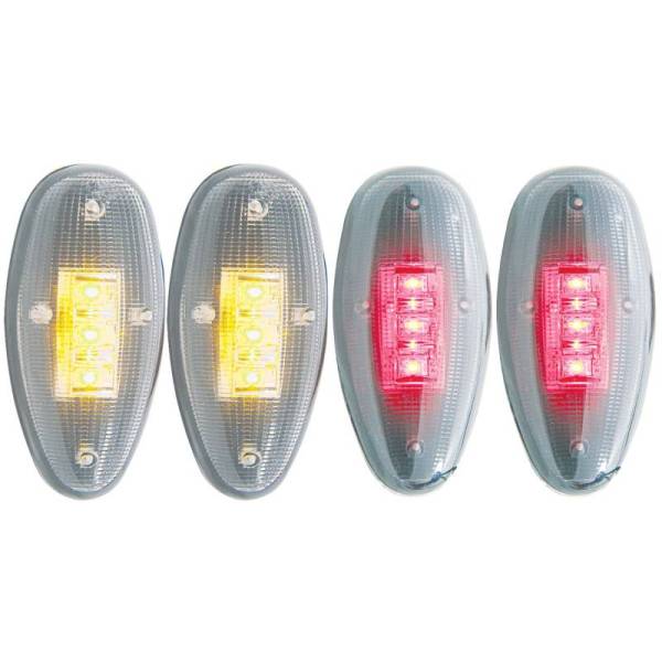 ANZO USA - ANZO USA LED Dually Fender Lights 99-13 Chevy GMC 3500 - Smoked - 861081