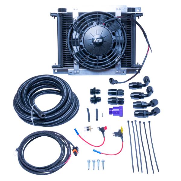 ATS Diesel Performance - ATS Auxiliary Transmission Cooler Kit With 1/2 Inch Lines