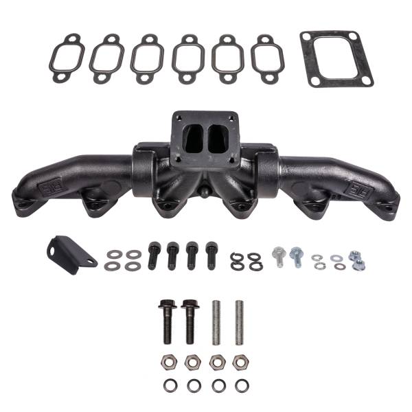 ATS Diesel Performance - ATS Pulse Exh Manfld 1994-Early 1998 12V 5.9L Cummins 3-Pc T4 w/ Gaskets Turbo Hardware