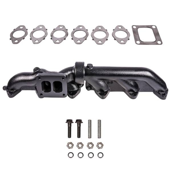 ATS Diesel Performance - ATS Pulse Exh Manfld 2003-2007 5.9L CR Cummins 2-Pc T4 w/ Gaskets Turbo Hardware