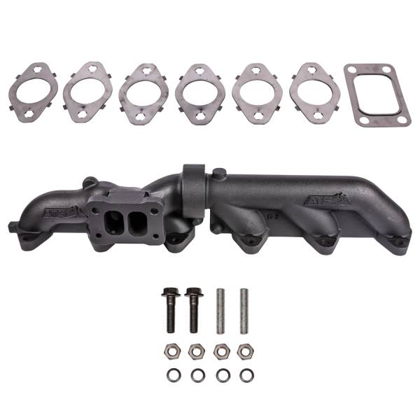 ATS Diesel Performance - ATS Pulse Exh Manfld 2003-2007 5.9L Cummins 2-Pc T3 w/ Gaskets Turbo Hardware