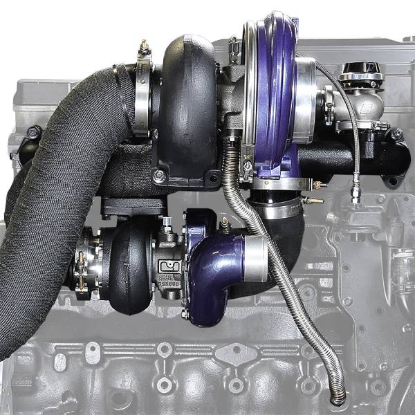 ATS Diesel Performance - ATS Aurora 3000/5000 Cmpd Turbo System 1994-Early 1998 5.9L Cummins