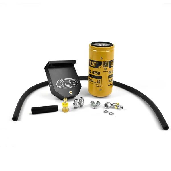 XDP Xtreme Diesel Performance - Fuel Filter Adapter With CAT 1R-0750 Filter 2007.5-2009 Dodge Cummins 6.7L XD391 XDP