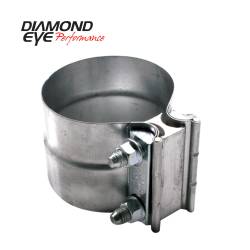 Diamond Eye Performance PERFORMANCE DIESEL EXHAUST PART-2.25in. 409 STAINLESS STEEL TORCA LAP-JOINT CLAMP  L22SA