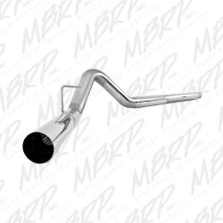MBRP Exhaust 4" Filter Back, Single, No Muffler, T409 S6242SLM