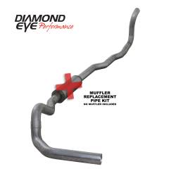 Diamond Eye 1989-1993 DODGE 5.9L CUMMINS 2500/3500 4x4-4in. Aluminized No muffler