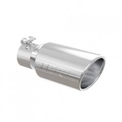 MBRP Exhaust Tip, 4" O.D., Angled Rolled End, 3" inlet, 10" length, T304, T5155