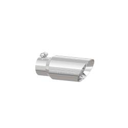 MBRP Exhaust Tip, 4" O.D., Dual Wall Angled, 3" inlet, 10" length, T304, T5156