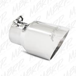 MBRP Exhaust Tip, 4" O.D., Dual Wall Angled, 3" inlet, 8" length T304, T5151