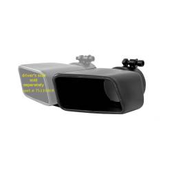 MBRP Exhaust - MBRP Exhaust Tip, 4 3/4" X 3" Rectangle, Angled Cut, 3" O.D. Inlet, Passenger Side, 7" Length, Black,  T5120BLK - Image 3