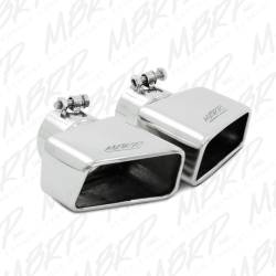MBRP Exhaust - MBRP Exhaust Tip, 4 1/2" x 2 3/4"  Rectangle, Angled Cut, 3" O.D. Inlet, Passenger Side, 7" Length, T304 Stainless Steel, T5120 - Image 2