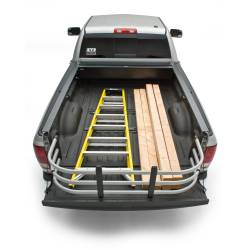 AMP Research - AMP BEDXTENDER HD MAX - 1982-2018 DODGE RAM, 1999-2018 FORD SUPER DUTY, 1999-2010 F150, 2004-2018 NISSAN TITAN, 2016-2018 NISSAN TITAN XD - SILVER - Image 2