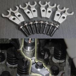 Industrial Injection - 2005-2010 ,LLY,LBZ,& LMM Billet Injector Hold Downs W/Arp Bolts And Install Hardware - Image 2