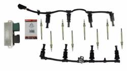 6.4L 08-10 FORD POWERSTROKE DIESEL MOTORCRAFT ZD-15 GLOW PLUGS + HARNESS + OEM GPCM