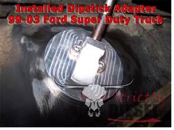 Driven Diesel - Strictly Diesel Engine Oil Dipstick Adapter 7.3L Ford T444E - Driven Diesel - Image 2