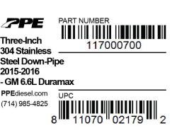 PPE Diesel - 3 Inch 304 Stainless Steel Down Pipe LML 15-16 3 Stud PPE Diesel - Image 4