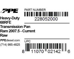 PPE Diesel - HD Transmission Pan Raw- Ram 6.7L 68Rfe 2007.5 2017 PPE Diesel - Image 7