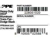 PPE Diesel - PPE Deep Trans Pan Dodge Black 47RE/48RE PPE Diesel - Image 6