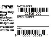 PPE Diesel - PPE Deep Trans Pan Dodge Raw 47RE/48RE PPE Diesel - Image 6