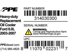 PPE Diesel - Oil Cooler Only Ford 6.0L 03-07 PPE Diesel - Image 3