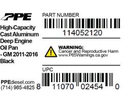 PPE Diesel - Deep Engine Oil Pan Black 11-16 18 Hole PPE Diesel - Image 3