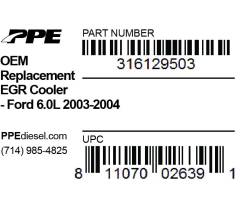 PPE Diesel - EGR Cooler Ford 6.0L 03-04 PPE Diesel - Image 3