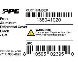 PPE Diesel - Front Differential Cover GM 2011+ Black PPE Diesel - Image 6