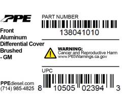 PPE Diesel - Front Differential Cover GM 2011+ Brush PPE Diesel - Image 7