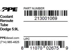 PPE Diesel - Coolant Reroute Tube Dodge 5.9L PPE Diesel - Image 2